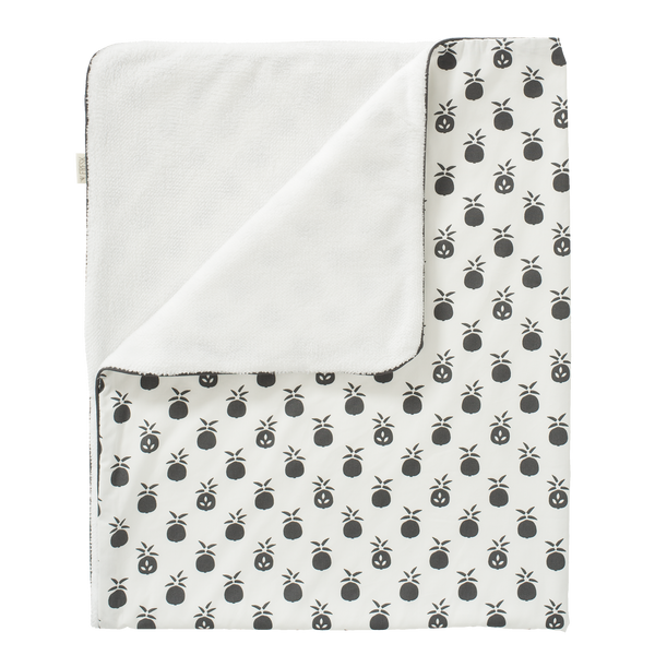 fresk Deken Pineapple Antraciet (wieg of ledikant)