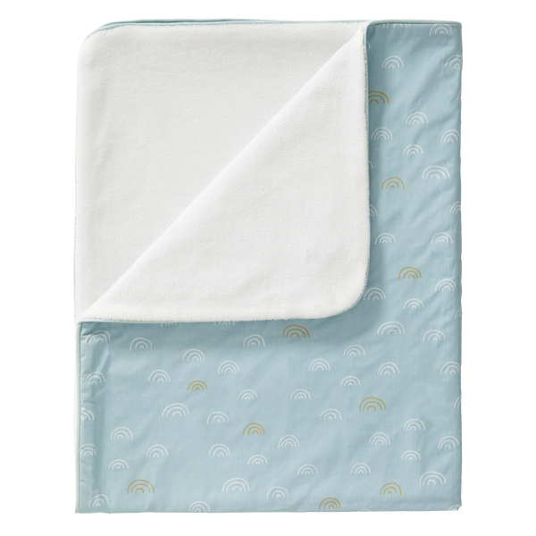 fresk Deken Rainbow Ether Blue (wieg of ledikant)