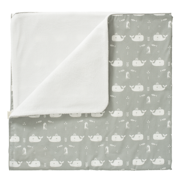 fresk Deken Whale Dawn Grey (wieg of ledikant)