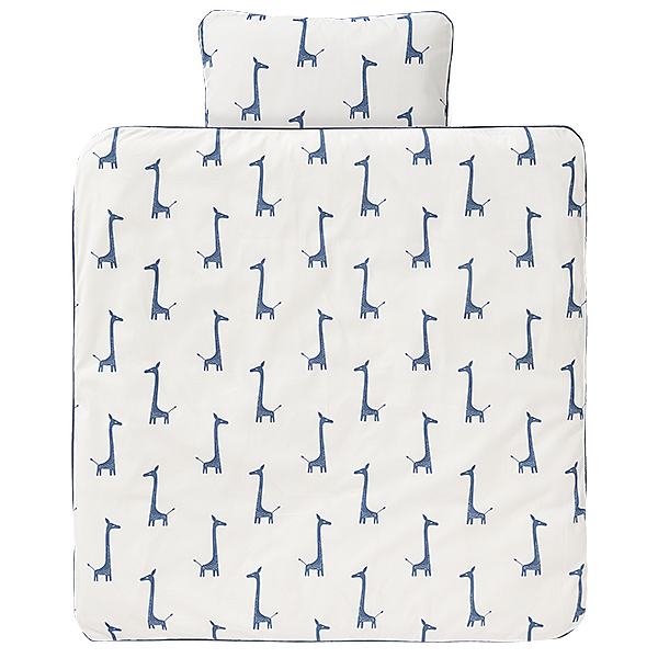 fresk Donsovertrek Giraf Indigo Blue