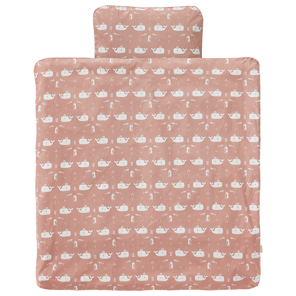 fresk Donsovertrek Whale Mellow Rose