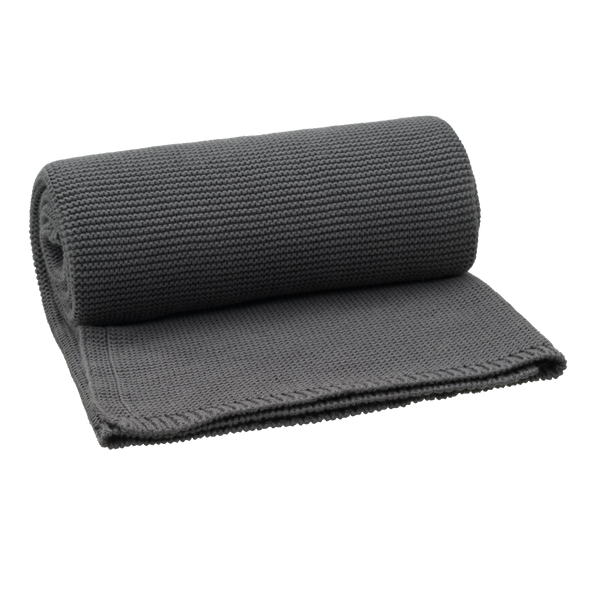 fresk Gebreide deken Dark Grey Uni