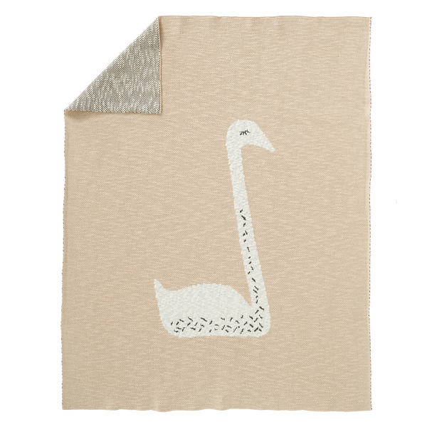 fresk Gebreide deken Swan Peach