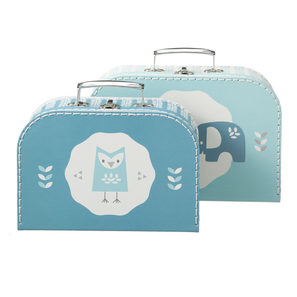 fresk Kofferset Elefant Blue (2 stuks)