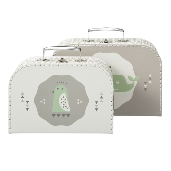 fresk Kofferset Whale grey (2 stuks)