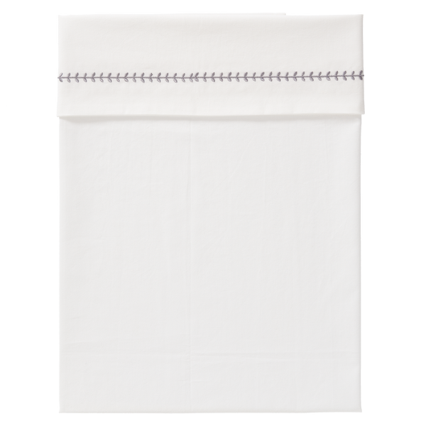 fresk Laken Leaves Gull Grey (wieg of ledikant)