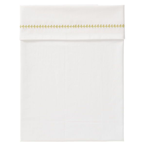 fresk Laken Leaves Mimosa (wieg of ledikant)