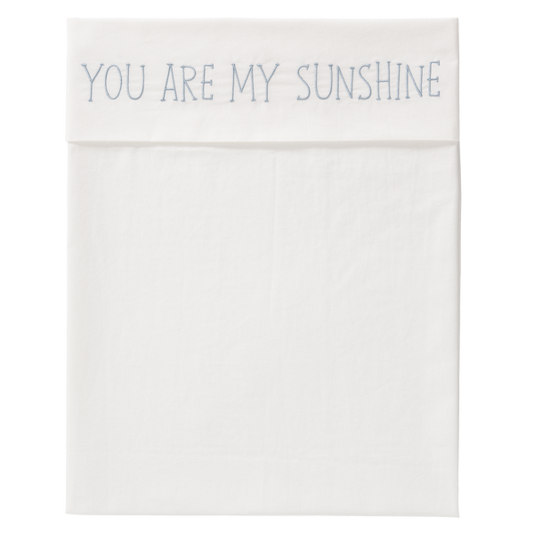 fresk Laken Sunshine Blue Fog (wieg of ledikant)