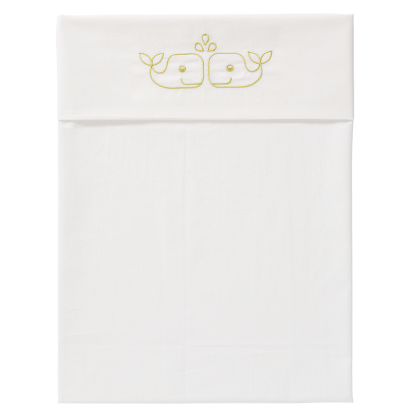 fresk Laken Whale Mimosa (wieg of ledikant)