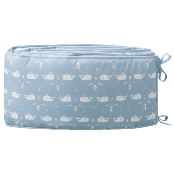 fresk Parkomranding Whale Blue Fog (box of bed)