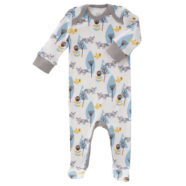 fresk Pyjama met voet Fox Blue