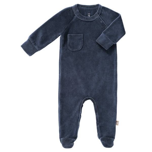 fresk Pyjama met voet Indigo Velours