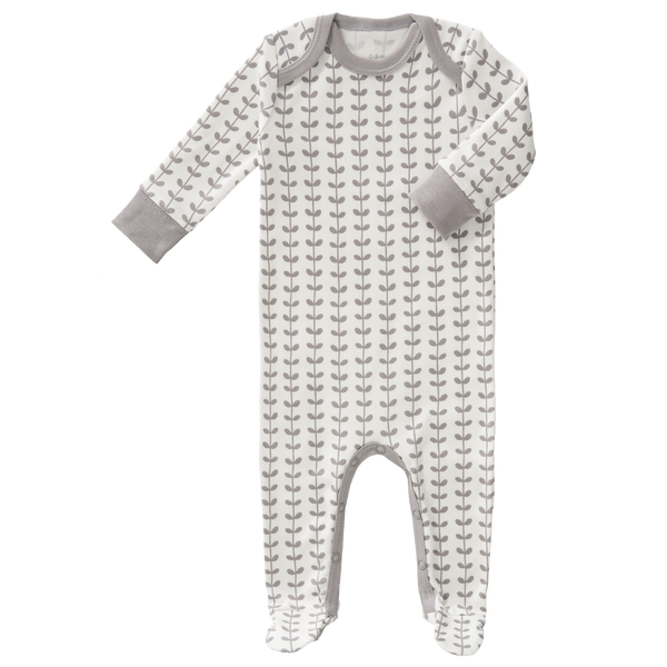 fresk Pyjama met voet Leaves Grey