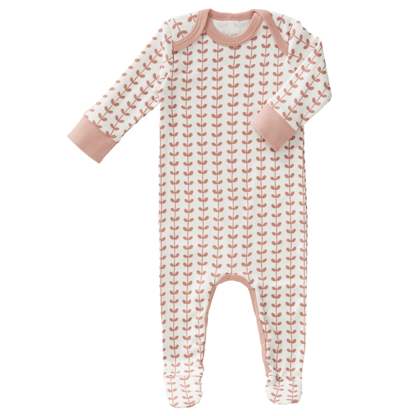fresk Pyjama met voet Leaves mellow rose