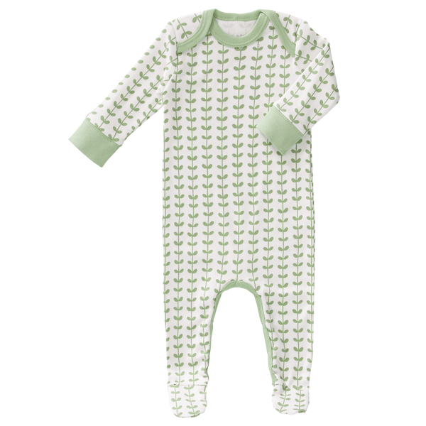 fresk Pyjama met voet Leaves Mint
