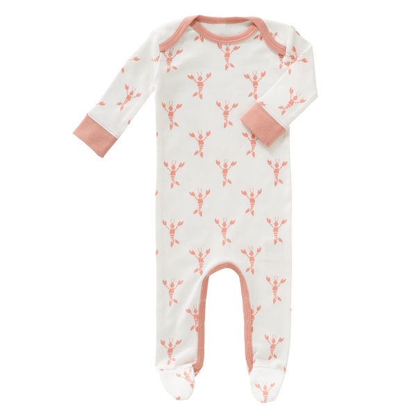 fresk Pyjama met voet Lobster Coral Pink