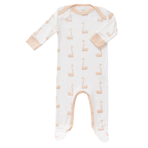fresk Pyjama met voet Swan Pale Peach