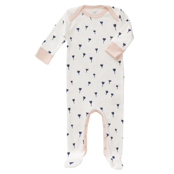 fresk Pyjama met voet Tulip Indigo Blue