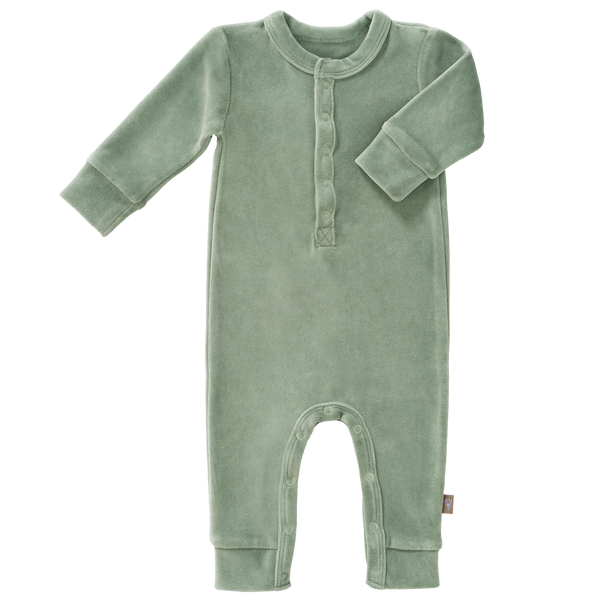 fresk Pyjama zonder voet Forest Green Velours