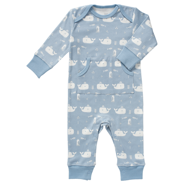 fresk Pyjama zonder voet Whale Blue Fog