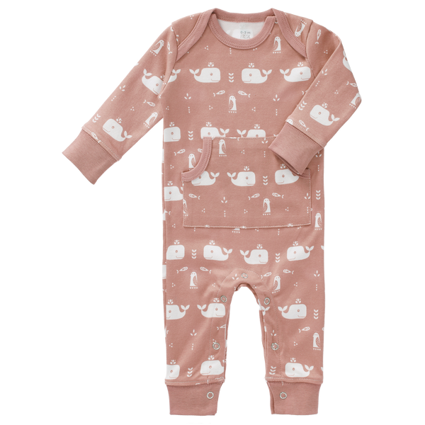 fresk Pyjama zonder voet Whale Mellow Rose