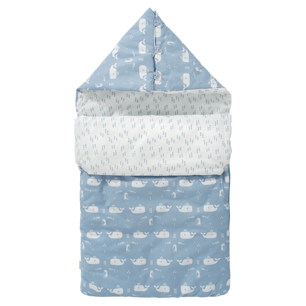 fresk Reis slaapzak Whale Blue Fog