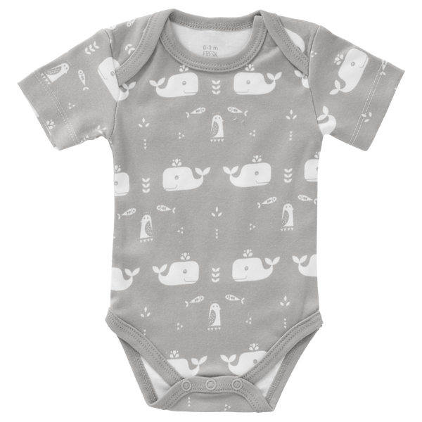 fresk Romper korte mouw Whale Dawn Grey