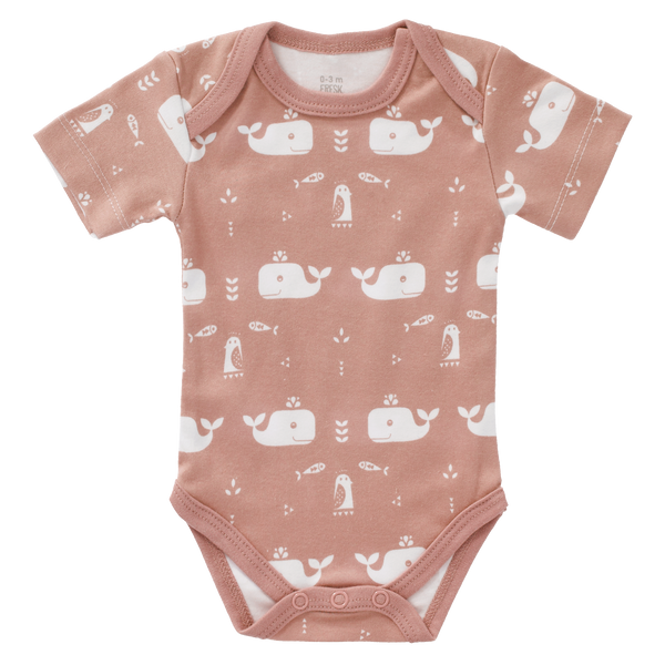 fresk Romper korte mouw Whale Mellow Rose