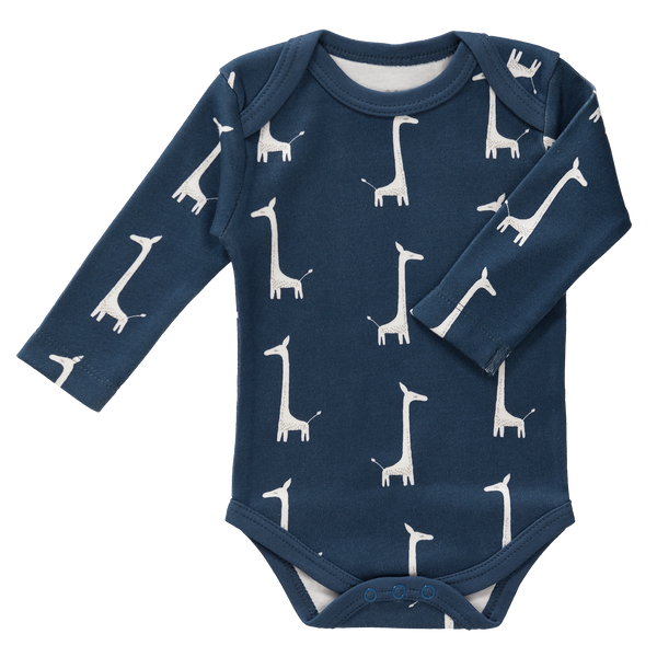 fresk Romper lange mouw Giraf Indigo Blue