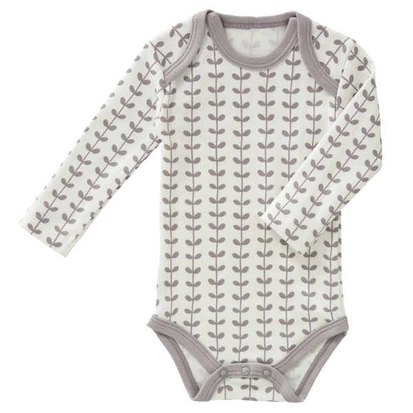 fresk Romper lange mouw Leaves Grey