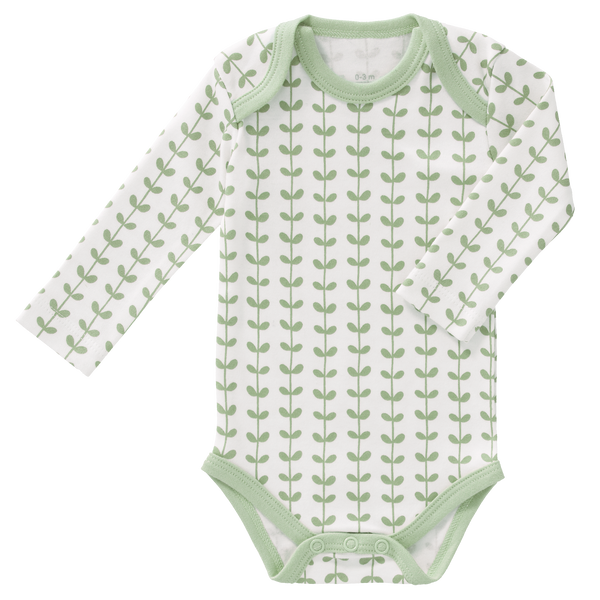 fresk Romper lange mouw Leaves Mint