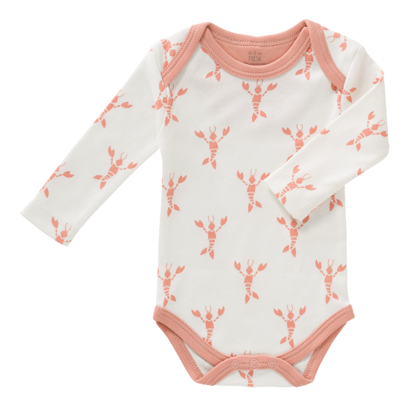 fresk Romper lange mouw Lobster Coral Pink