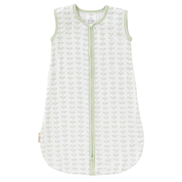 fresk Slaapzak muslin 2-laags Leaves mint