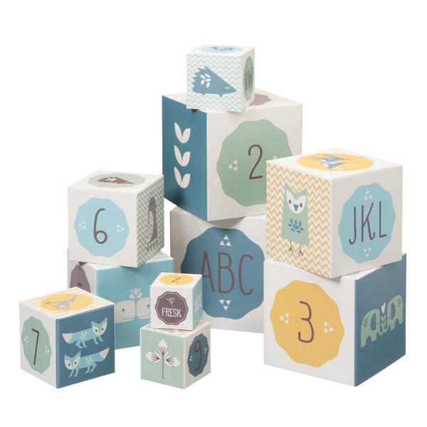 fresk Stapelblokkenset blauw
