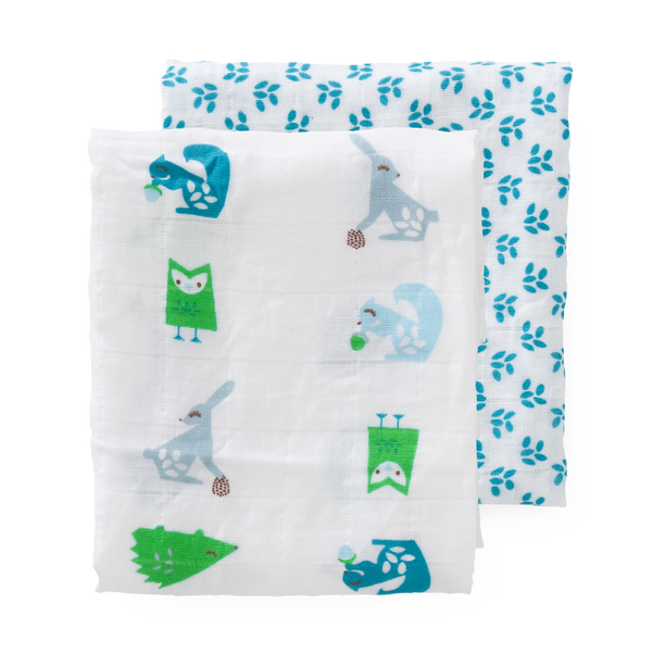 fresk Swaddle set Ekhorn green (2 stuks)