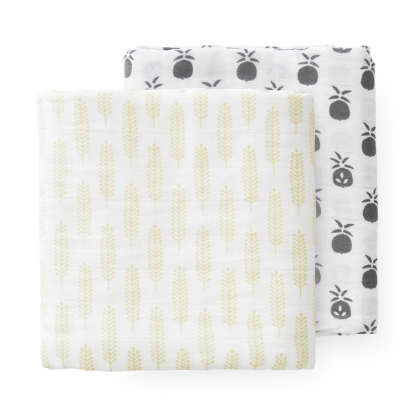 fresk Swaddle set Pineapple (2 stuks)