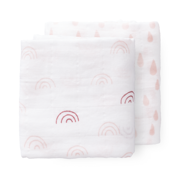 fresk Swaddle set Rainbow Chintz Rose (2 stuks)