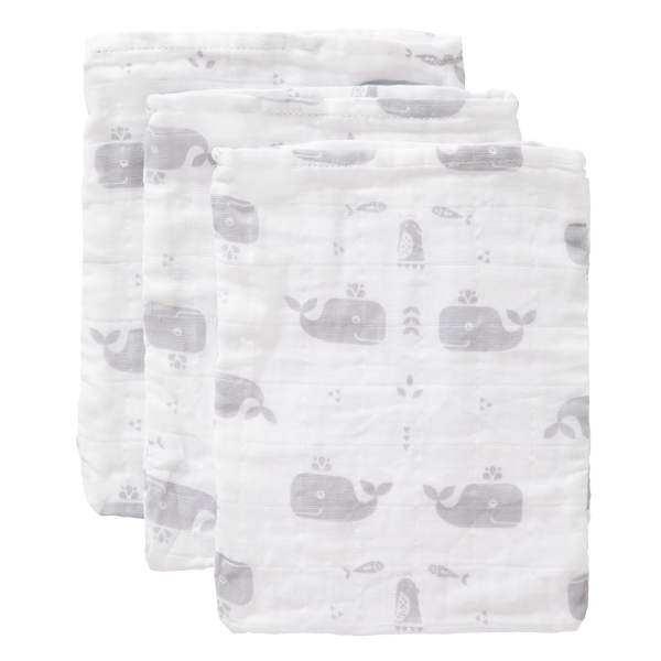 fresk Washand set Whale Dawn Grey (3 stuks)