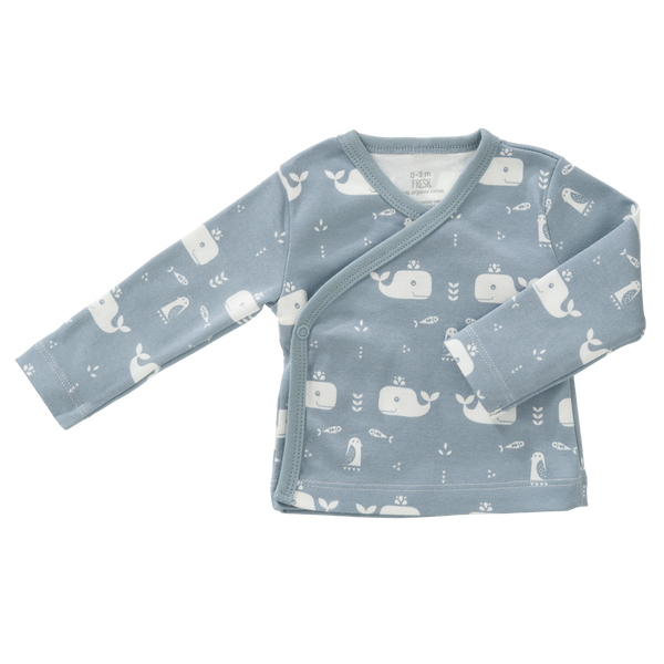 fresk Wikkelvestje Whale Blue Fog