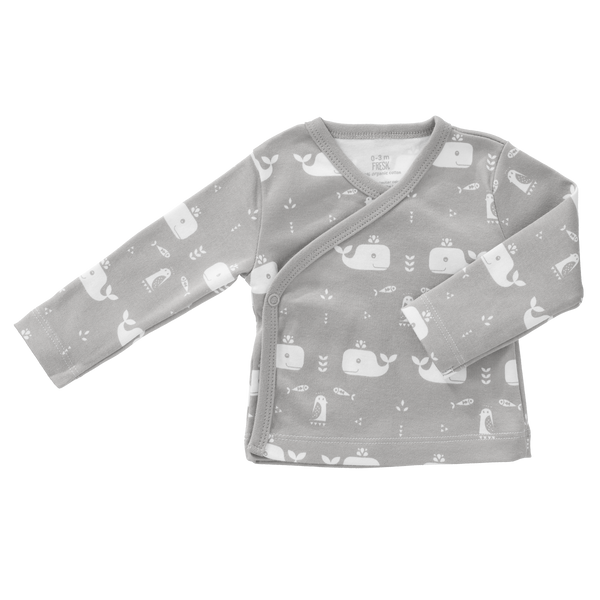 fresk Wikkelvestje Whale Dawn Grey