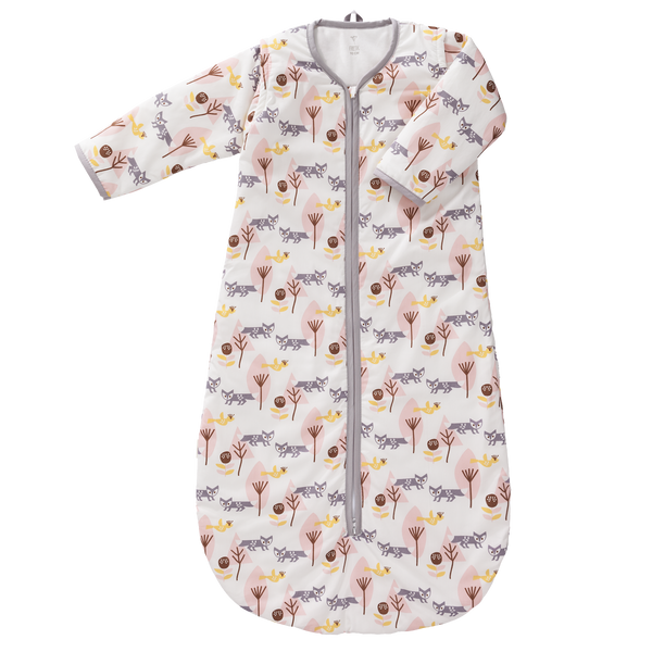 fresk Winterslaapzak afritsbare mouw Fox Pink