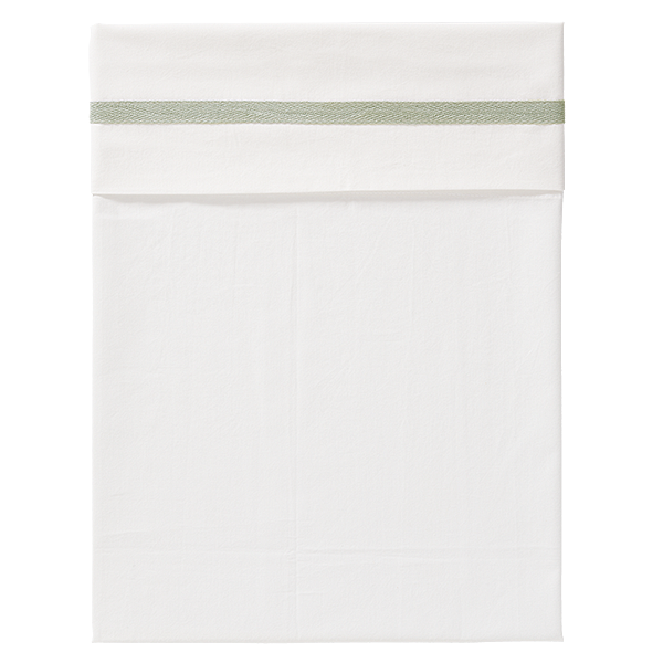 fresk Laken Herringbone Forest Green (wieg of ledikant)