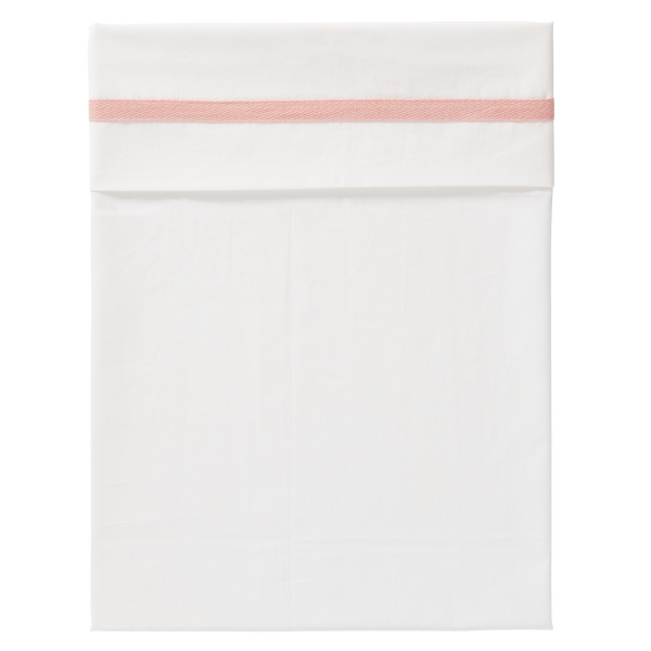 fresk Laken Herringbone Mellow Rose (wieg of ledikant)