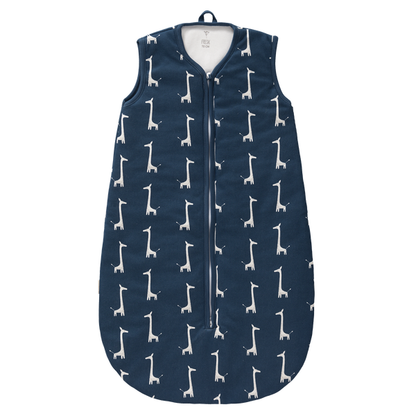 fresk Slaapzak interlock met lichte voering Giraf Indigo Blue