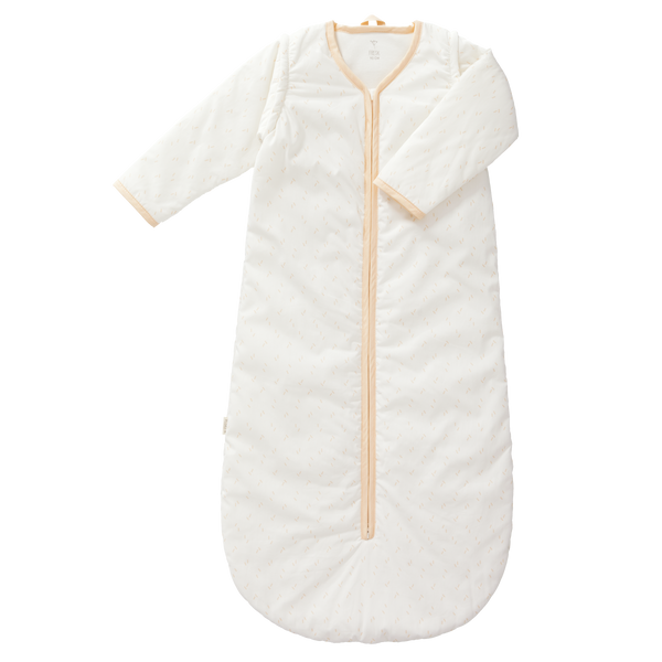 fresk Winterslaapzak afritsbare mouw Diagonals Pale Peach