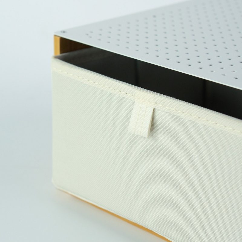 Furniteam Desk Station-organizer With White Foldable Drawer L23xW20xH13 1 Cm