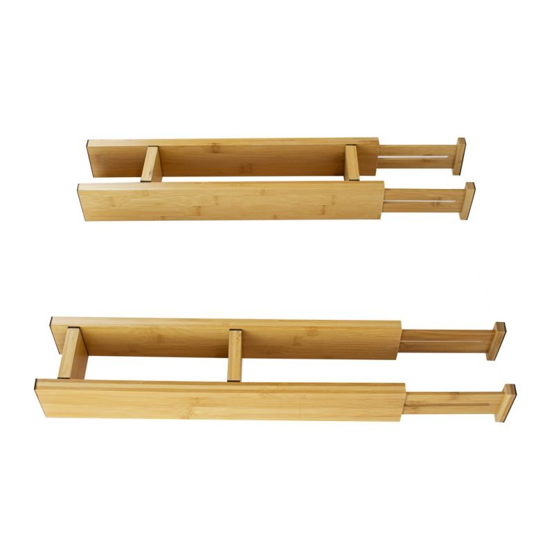 Furniteam Expandable Drawer Organizer With 4 Big Dividers And 4 Small Dividers