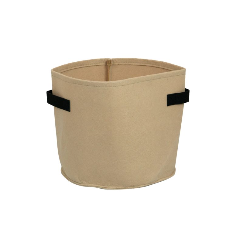 furniteam Felt Flower Pot for Indoor and Outdoor Color: Brown 20L