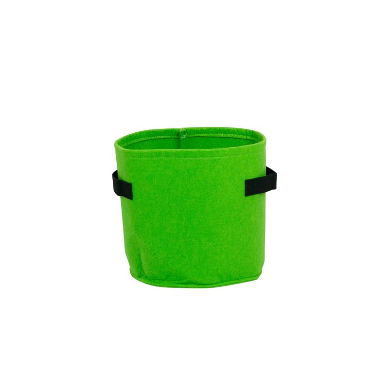 furniteam Felt Flower Pot for Indoor and Outdoor Color: Green 11L
