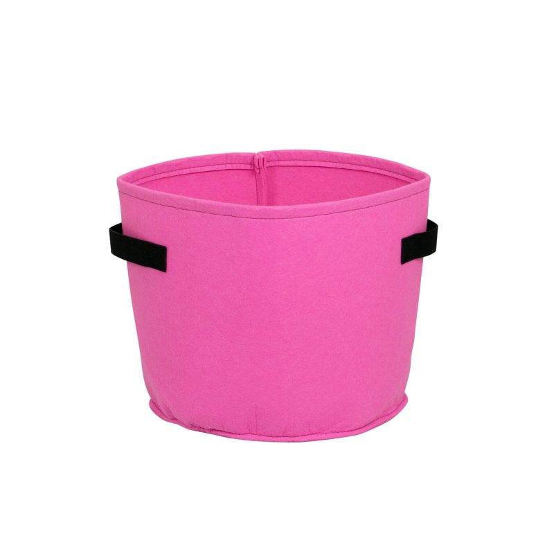 furniteam Felt Flower Pot for Indoor and Outdoor Color: Pink 20L